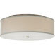 Mulberry 2 Light 13 inch Satin Nickel Flush Mount Ceiling Light in Incandescent, White