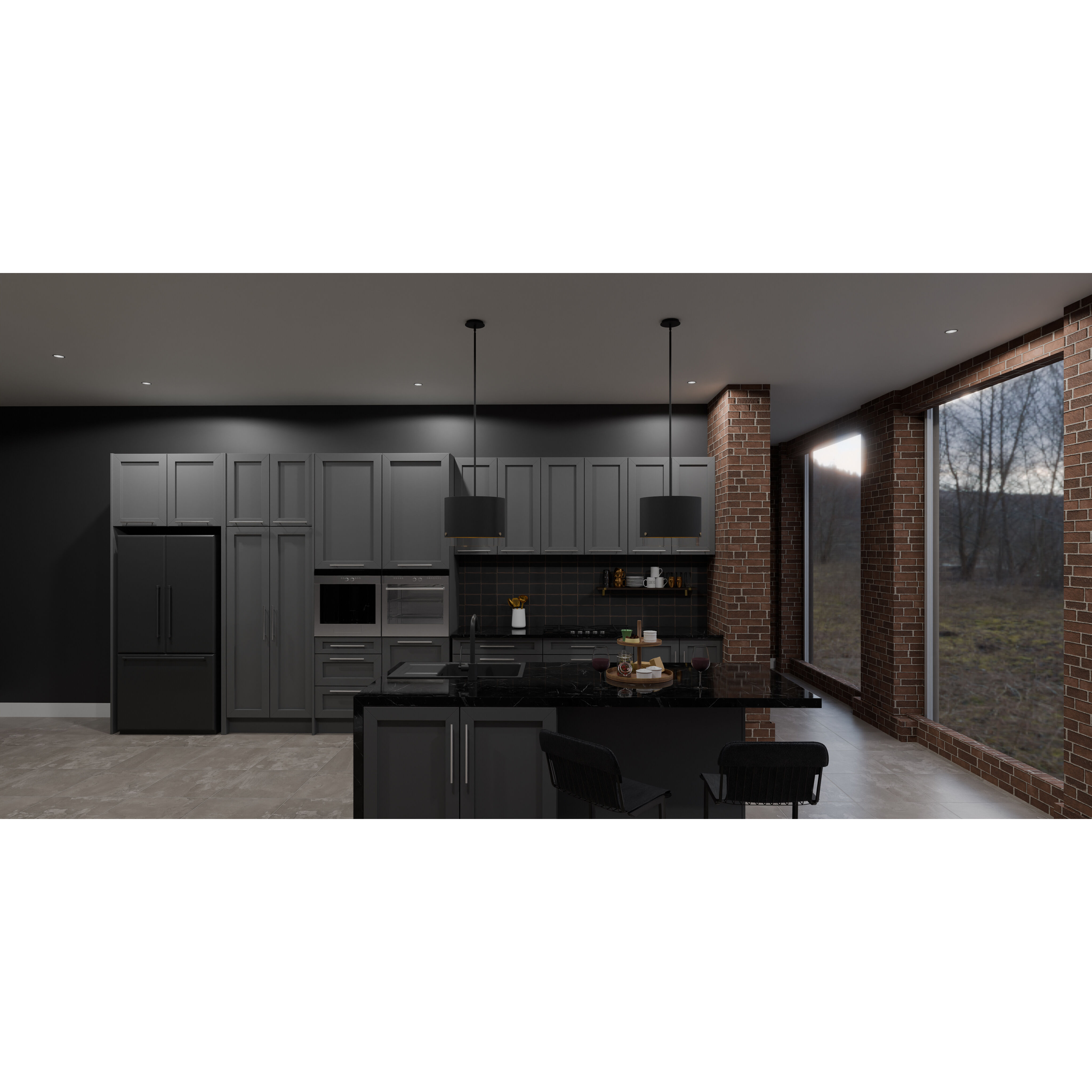 Elio 3 Light 14.5 inch Matte Black Mini Pendant Ceiling Light, Small