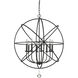 Tull 8 Light 30 inch Matte Black Chandelier Ceiling Light
