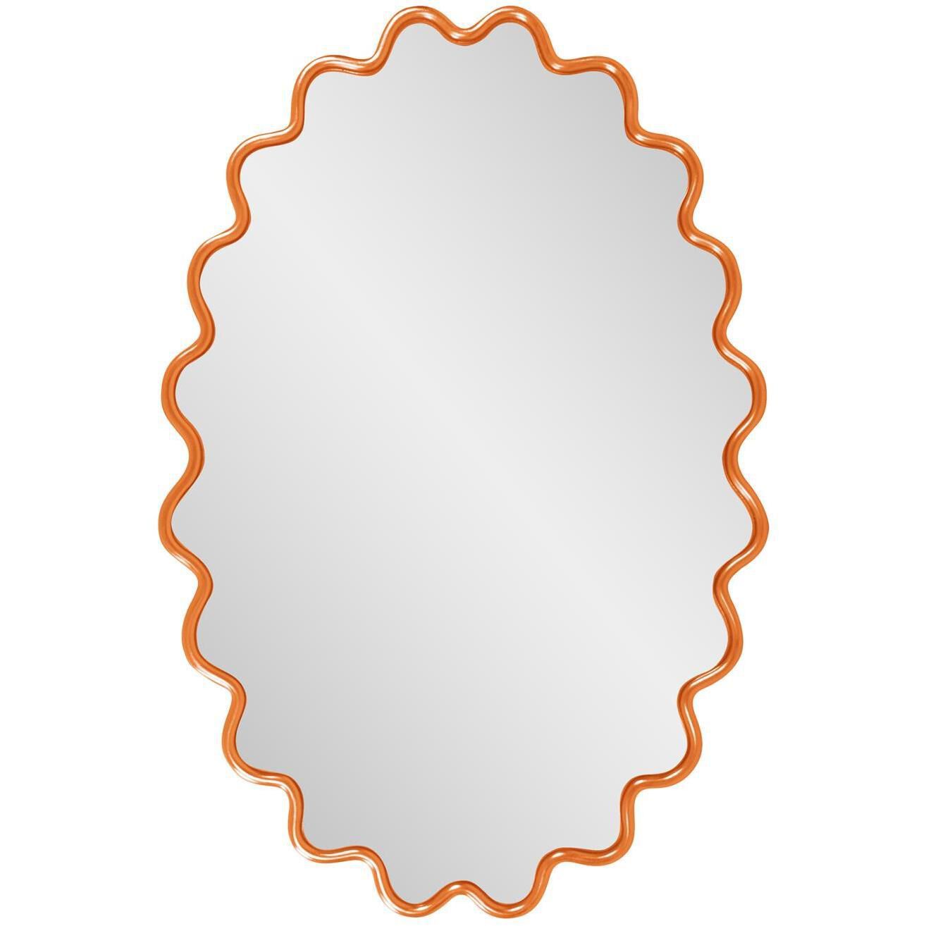 Cloud 36 X 24 inch Orange Mirror