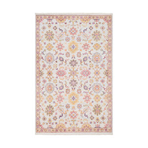Gorgeous 36 X 24 inch Bright Pink/Cream/Tan/Mustard/Camel/Bright Yellow Rugs, Rectangle