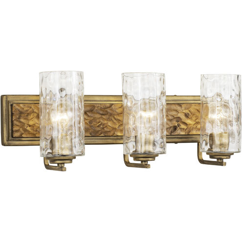 Hammer Time 3 Light 25 inch Havana Gold/Cinnamon Bath Vanity Wall Light
