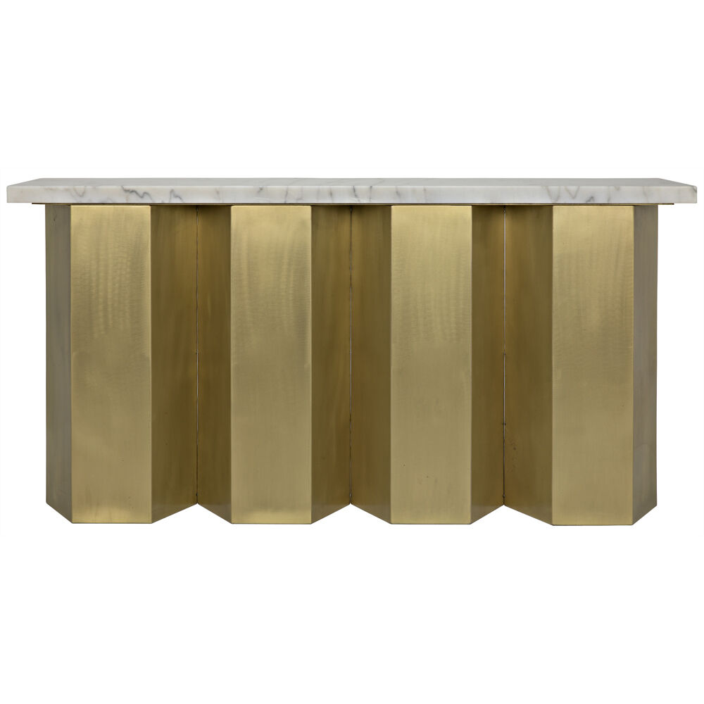 Shilo 64 X 15 inch Antique Brass Console