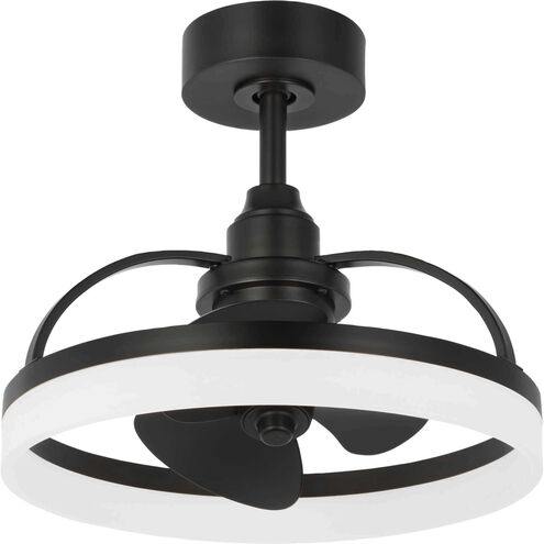 Shear 19.56 inch Matte Black Outdoor Ceiling Fan