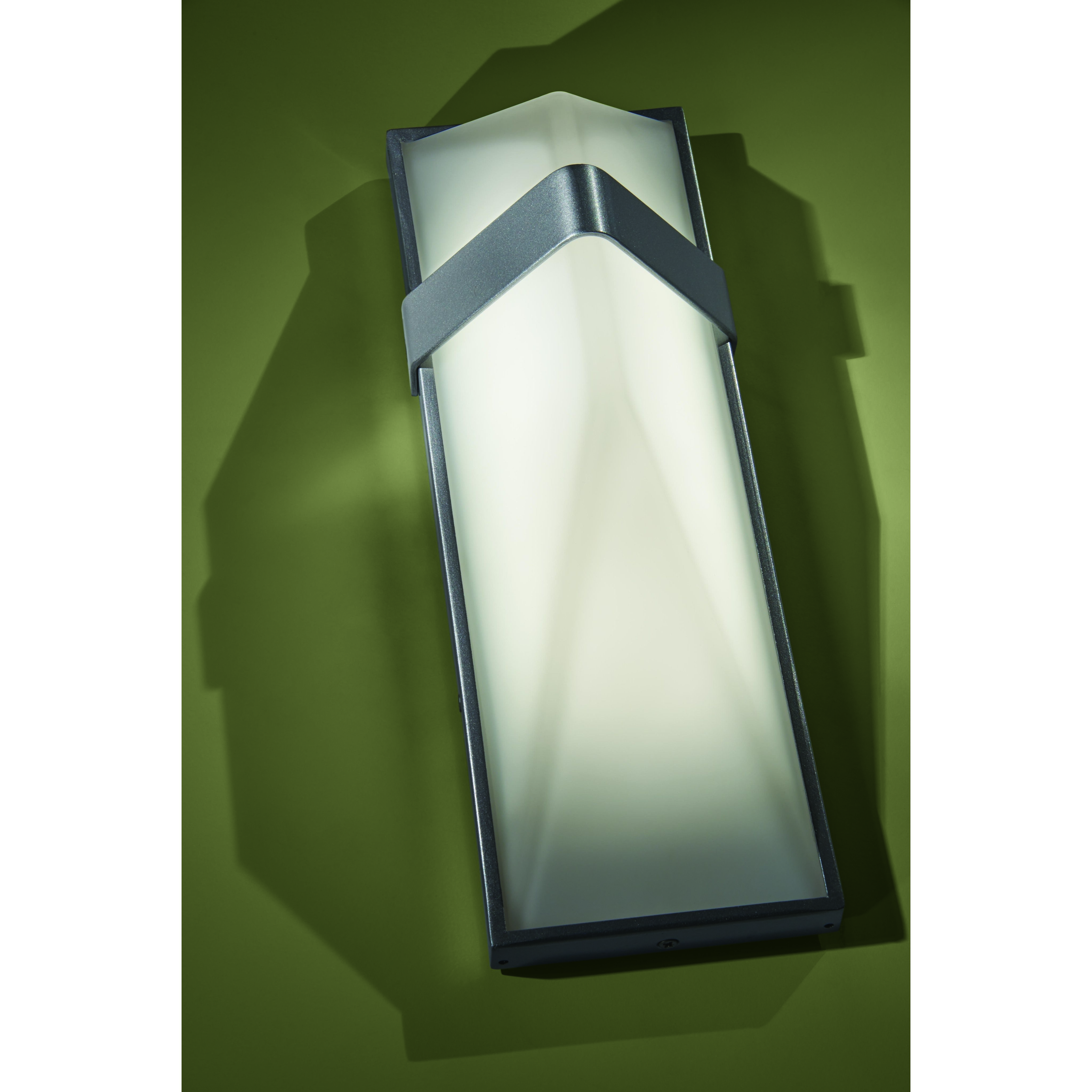 Wedge LED 5.25 inch Silver Dust ADA Wall Mount Wall Light, Outdoor