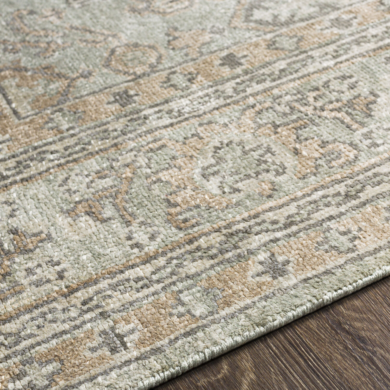 Royal 108 X 72 inch Dusty Sage Rug in 6 X 9, Rectangle