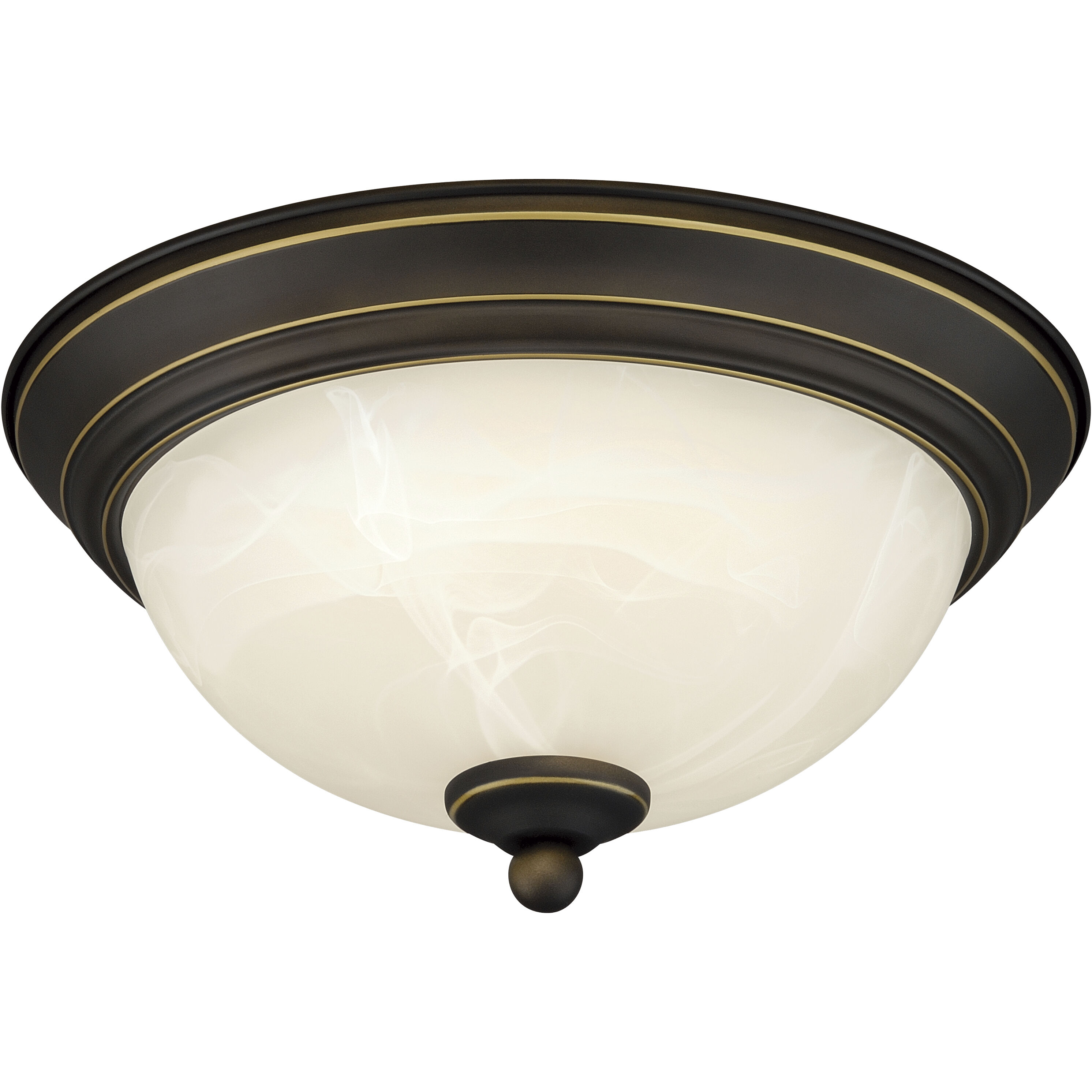 Stevens LED 11 inch Vintage Bronze Flush Mount Ceiling Light