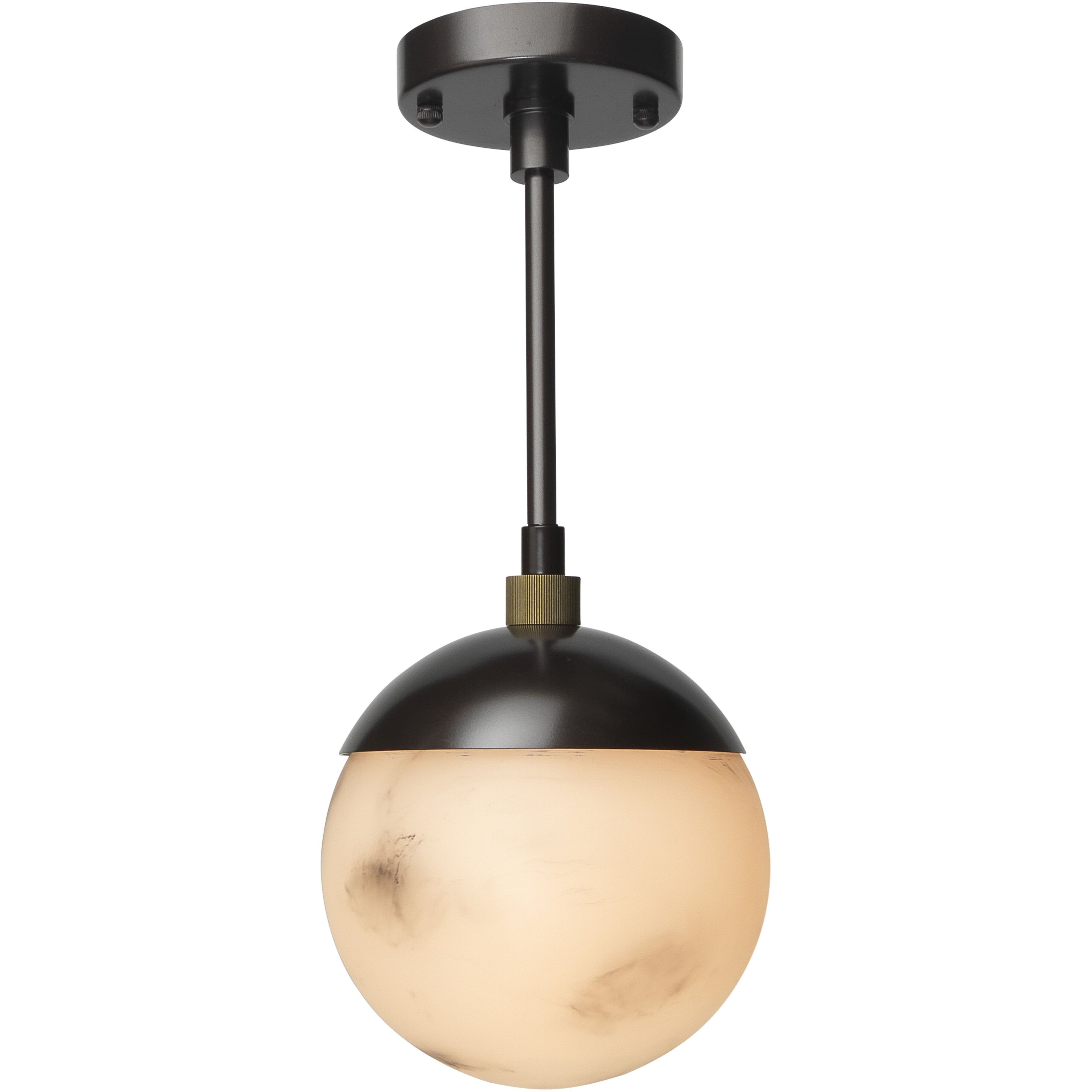 Metro 1 Light 7 inch Oil Rubbed Bronze Pendant Ceiling Light