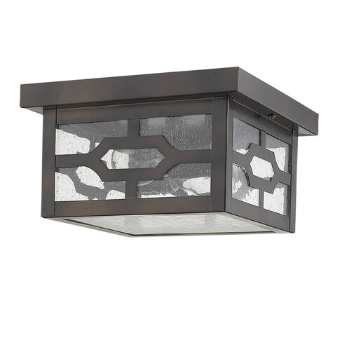 Calvert 2 Light 9 inch Oil-Rubbed Bronze Exterior Flushmount