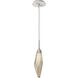 Rock Crystal LED 3.9 inch Beige Silver Pendant Ceiling Light in Metallic Beige Silver, Chilled Bronze, 2700K LED