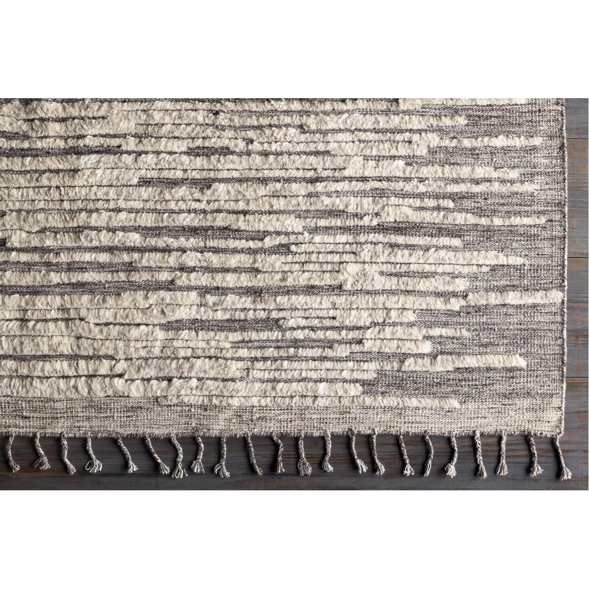 Sahara 108 X 72 inch Charcoal Rug in 6 X 9, Rectangle