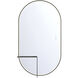 Linden 42 X 24 inch Matte Black LED Mirror