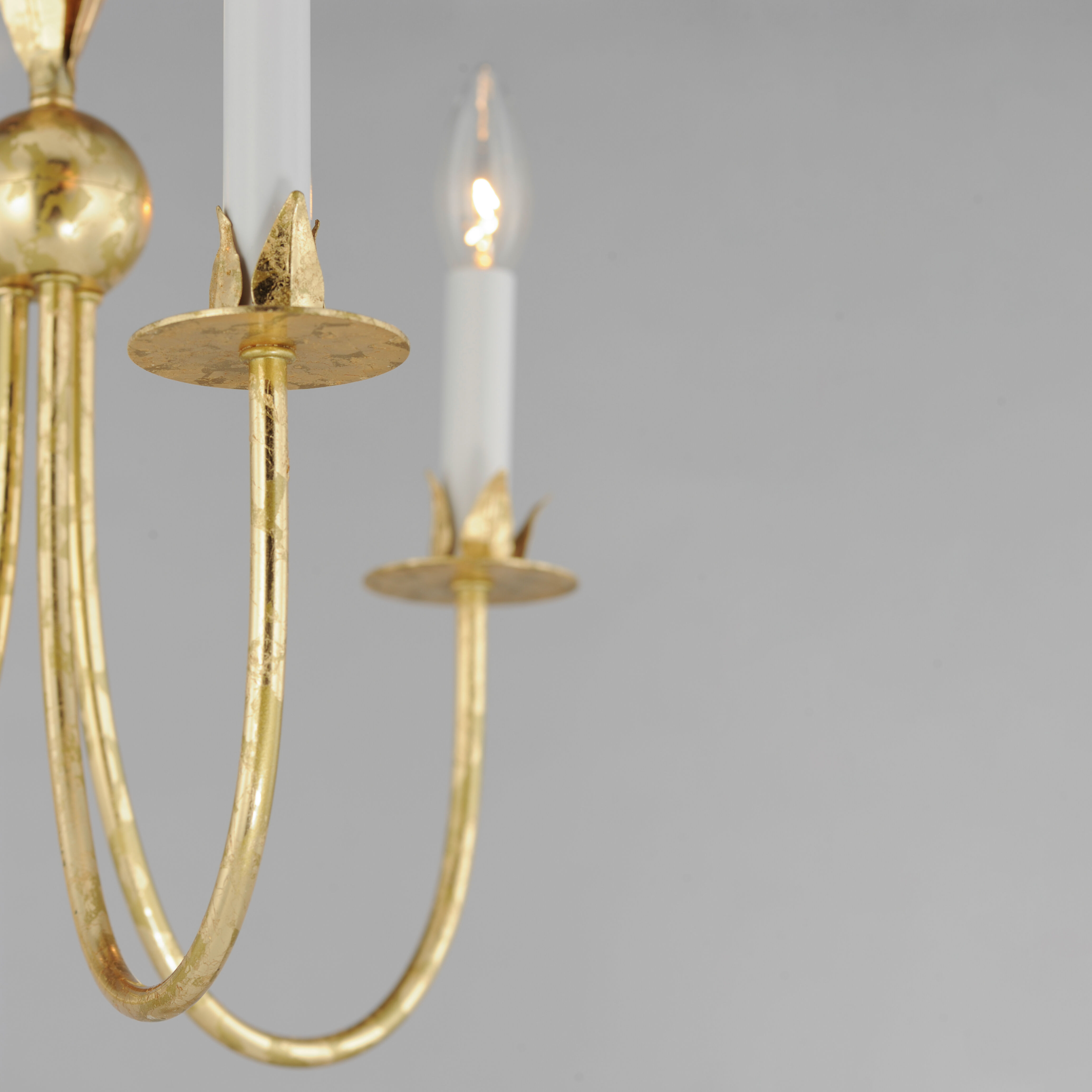 Paloma 3 Light 16 inch Gold Leaf Mini Pendant Ceiling Light
