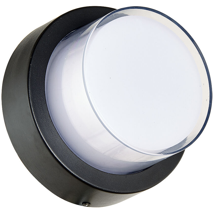 Geo LED 3.9 inch Matte Black Outdoor Wall Light