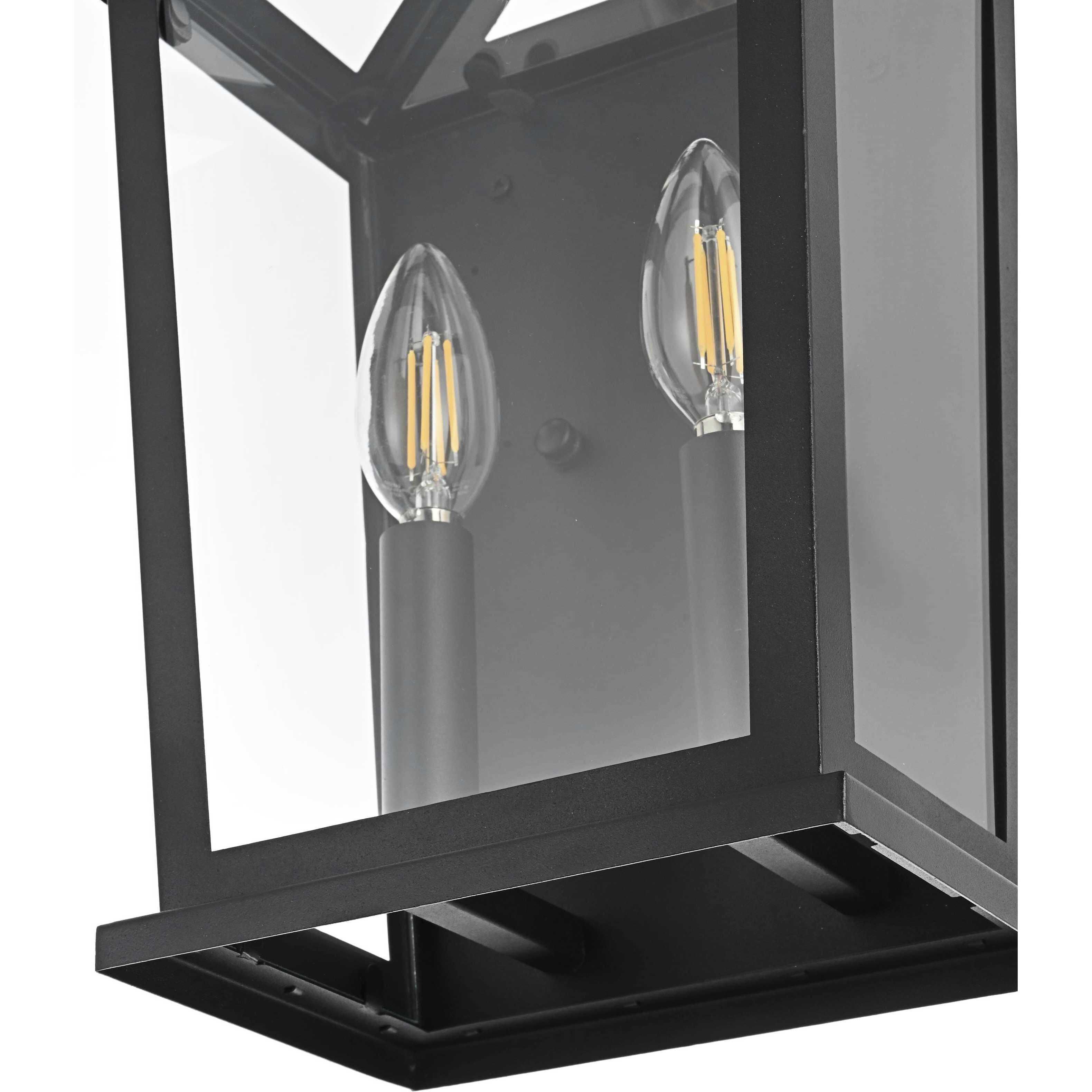 Richmond 2 Light 14 inch Black Outdoor Wall Sconce