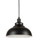 Walton 1 Light 12 inch Black Cord-Hung Metal Shade Mini Pendant Ceiling Light