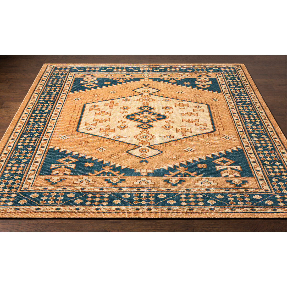 Milas 120 X 96 inch Camel Rug in 8 x 10, Rectangle