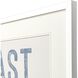 East Coast / Gulf Coast / West Coast Blue and Beige and White Framed Art, Propac