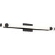 Bowman LED 35.88 inch Matte Black Vanity Light Wall Light