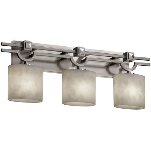 Clouds LED 29 inch Brushed Nickel Bath Bar Wall Light in 2100 Lm LED, Cylinder with Flat Rim, Argyle