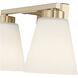 Strayhan 2 Light 13 inch Modern Gold Bathroom Vanity Light Wall Light