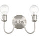 Lansdale 2 Light 14 inch Brushed Nickel Vanity Sconce Wall Light