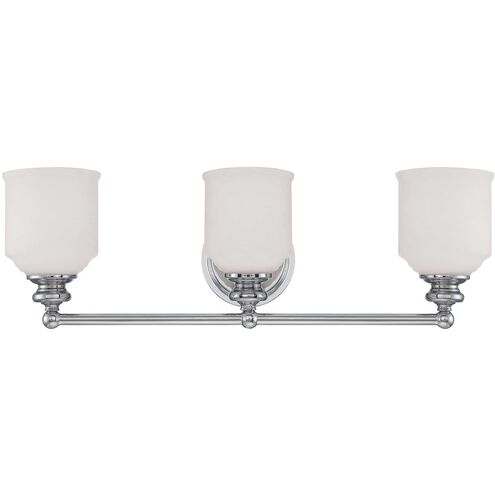 Melrose 3 Light 24.00 inch Bathroom Vanity Light