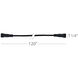 Tyler 0.75 inch Black Outdoor LED Strip Lighting in 120in., Outdoor Strip Light 12V Accessories, WAC Landscape
