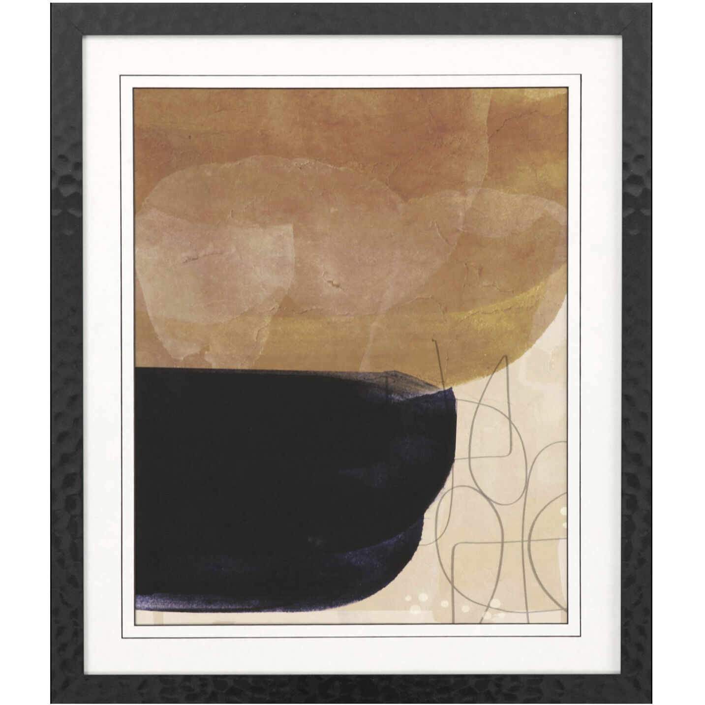 Tota Black and White and Brown and Neutral Framed Art, Propac