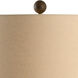 Chelsea House 34.5 inch 100 watt Aged Emerald Green Glaze Table Lamp Portable Light