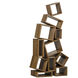 Cubist Dark Walnut Bookcase