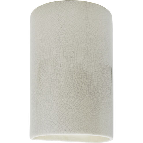 Ambiance 1 Light 5.75 inch White Crackle ADA Wall Sconce Wall Light
