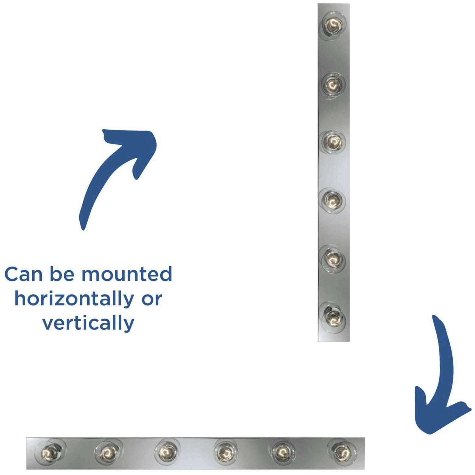 Broadway 6 Light 48 inch Polished Chrome Bath Vanity Wall Light