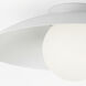 Olivia 1 Light 15.75 inch Matte White Flush Mount Ceiling Light