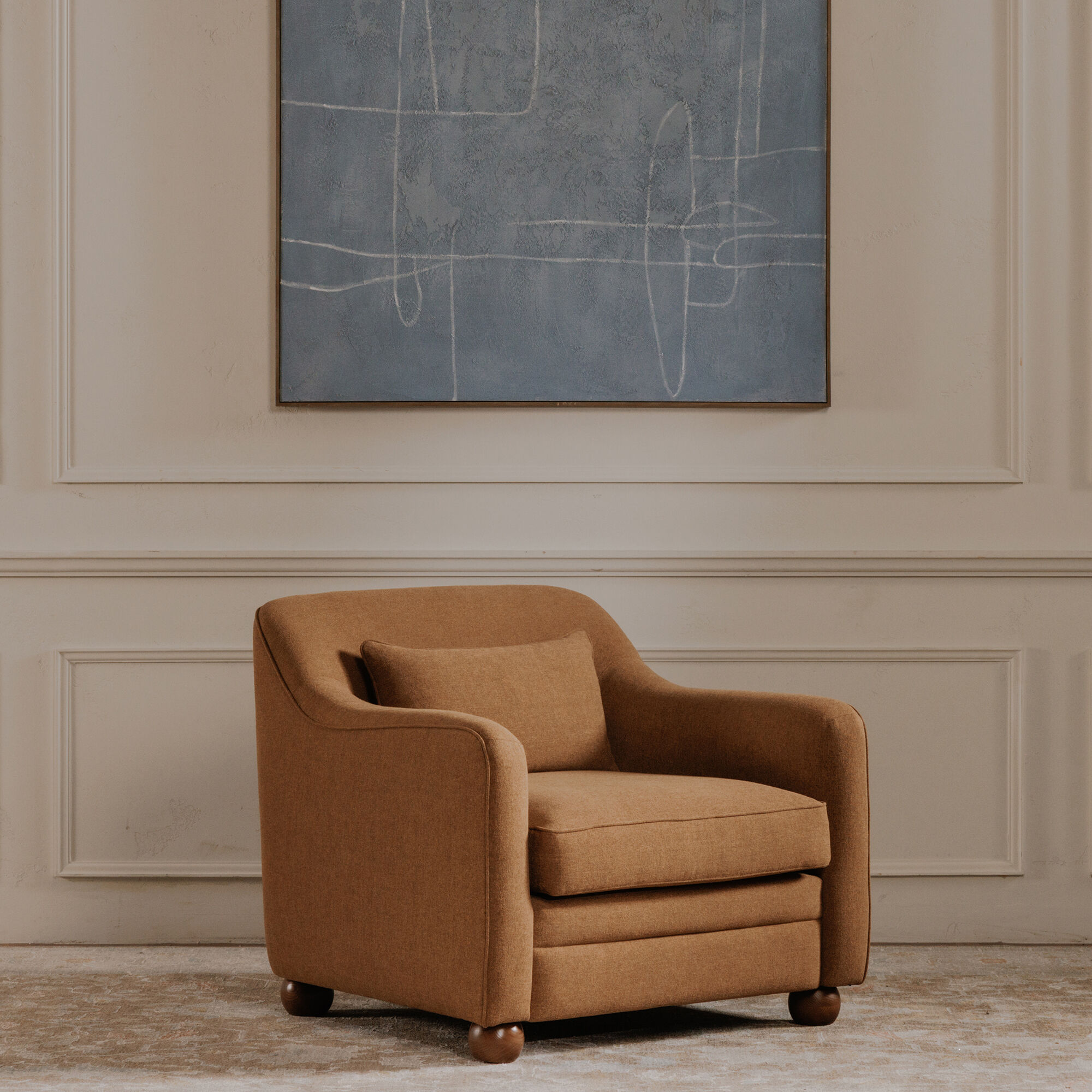 Amira Orange Accent Chair