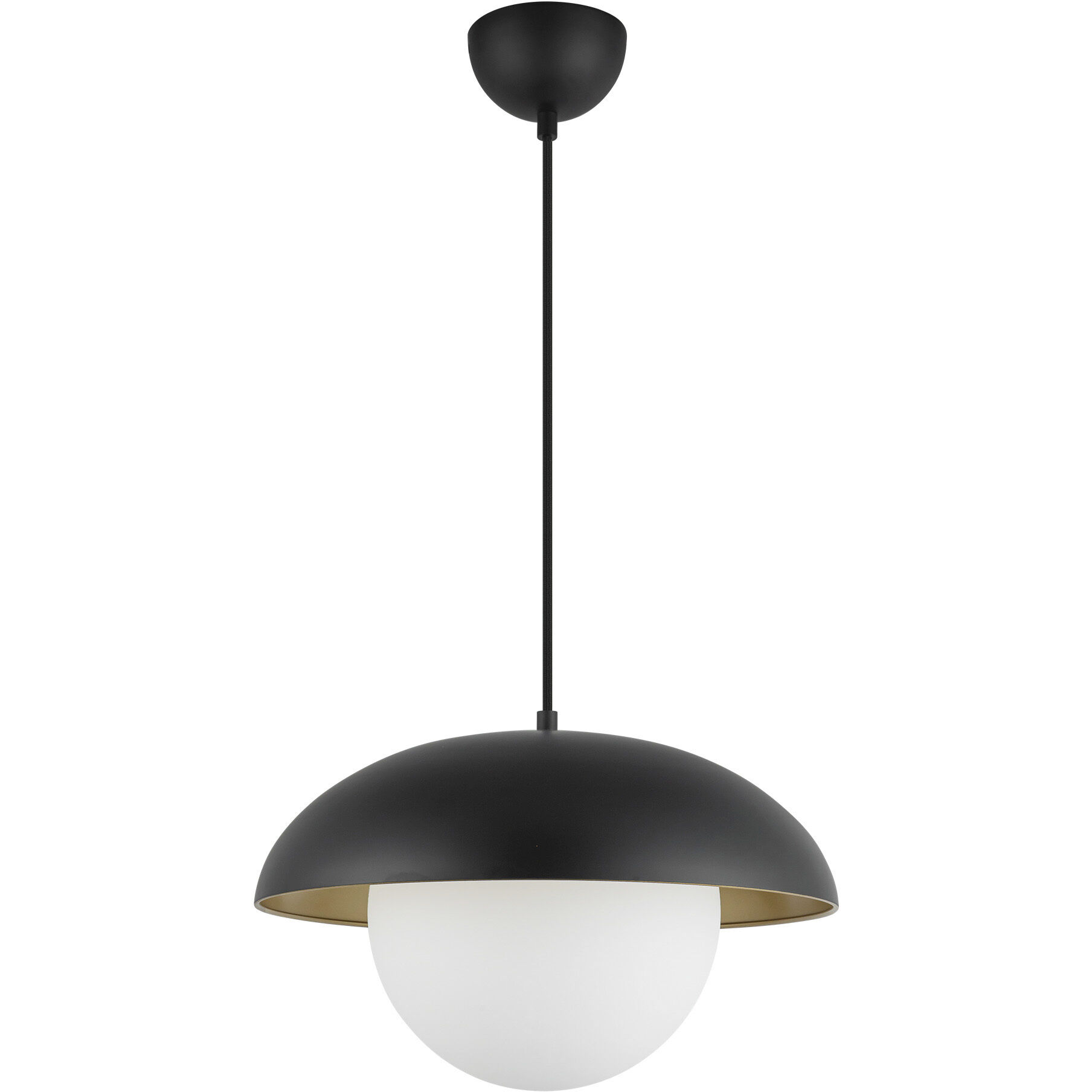 Alora Mood Rubio Pendant Ceiling Light in Matte Black