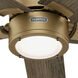 Erling 52 inch Luxe Gold with Warm Grey Oak Blades Ceiling Fan