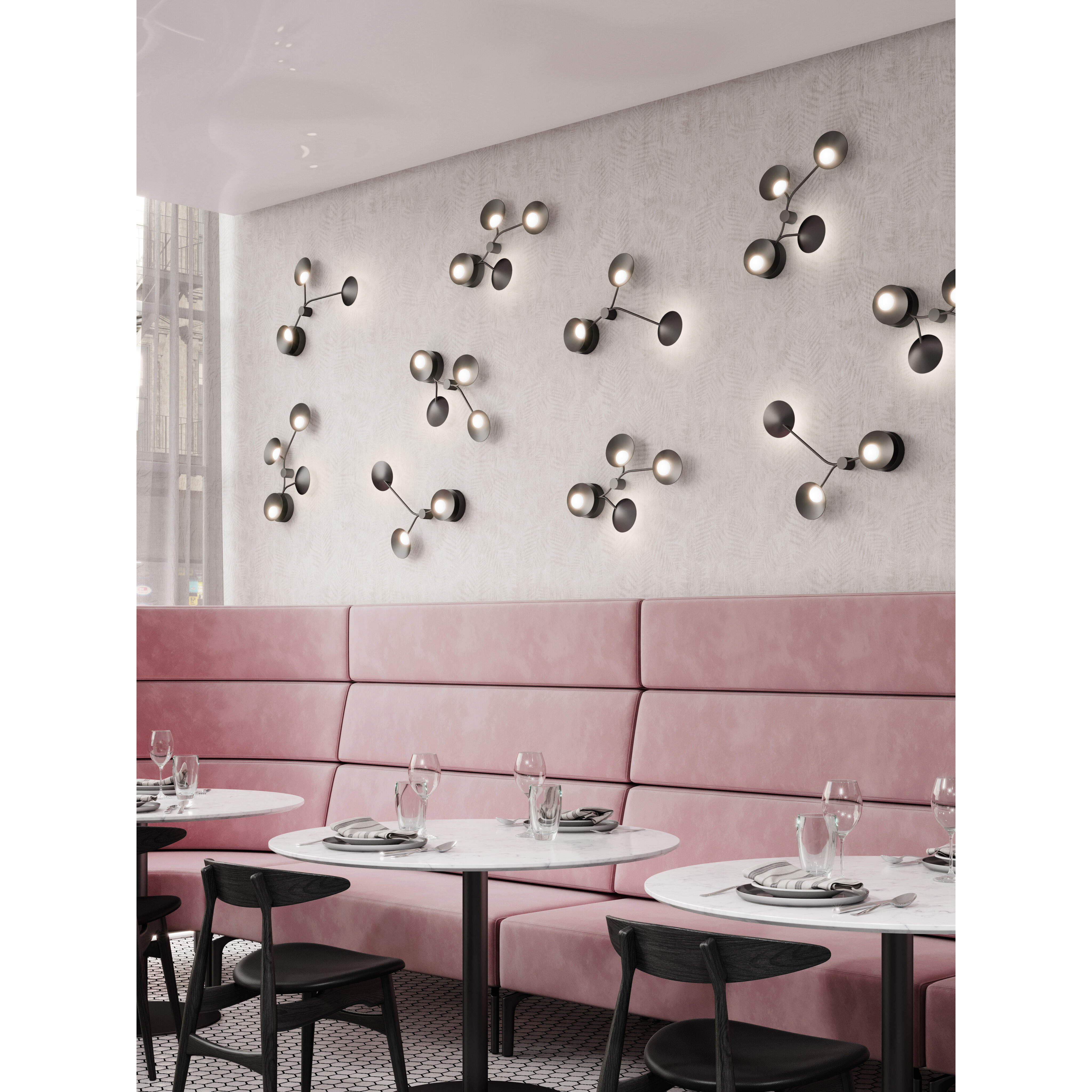 Rotaire LED 13 inch Black ADA Wall Sconce Wall Light