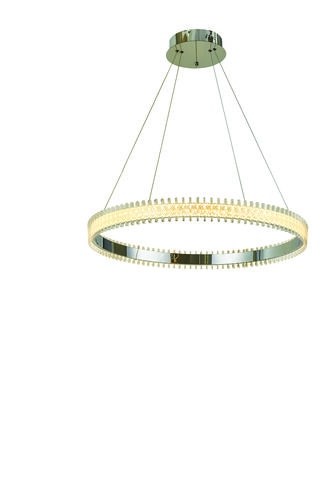 Fusion LED 24 inch Chrome Dining Chandelier Ceiling Light