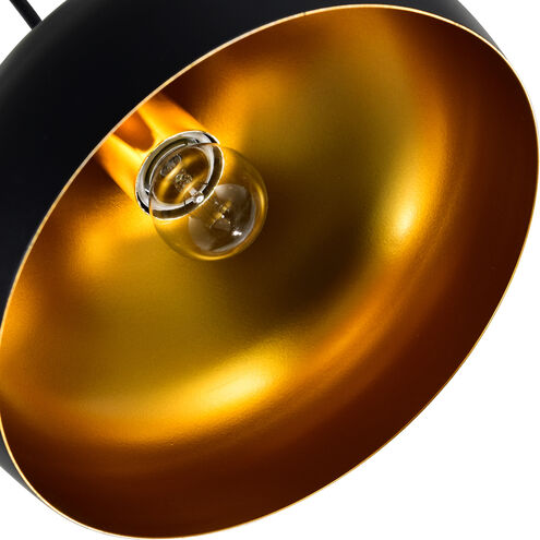 Dynamic 1 Light 9 inch Black Down Pendant Ceiling Light