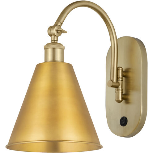 Ballston Cone LED 8 inch Satin Gold Sconce Wall Light