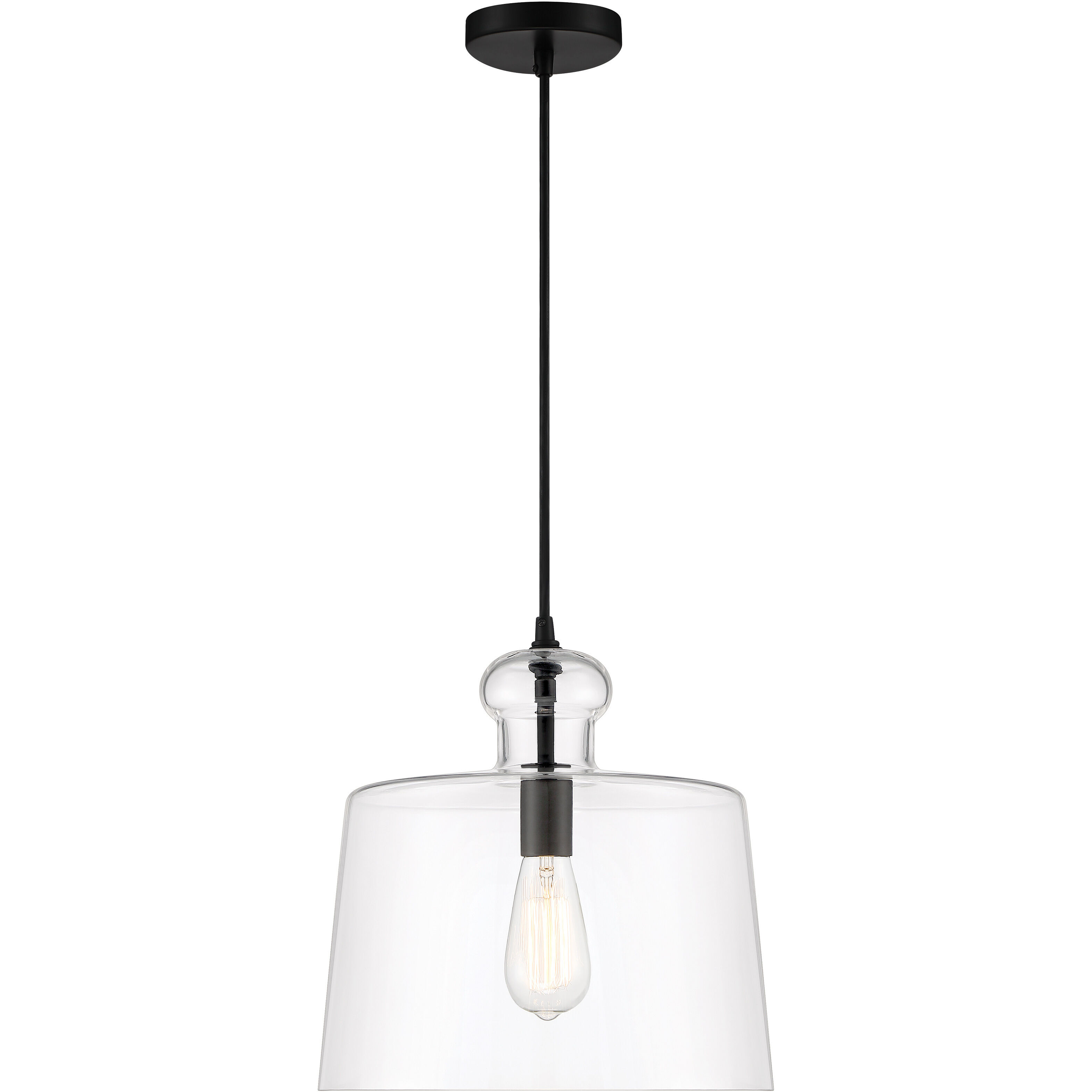 Clarity 1 Light 13 inch Coal Mini Pendant Ceiling Light