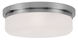 Stratus 3 Light 15.5 inch Brushed Nickel Ceiling Mount or Wall Mount Wall Light