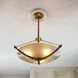 Karlsen 3 Light 23 inch Antique Brass Semi-Flush Mount Ceiling Light