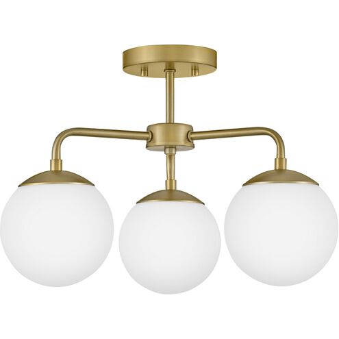 Julep LED 20 inch Lacquered Brass Foyer Light Ceiling Light, Semi-Flush Mount