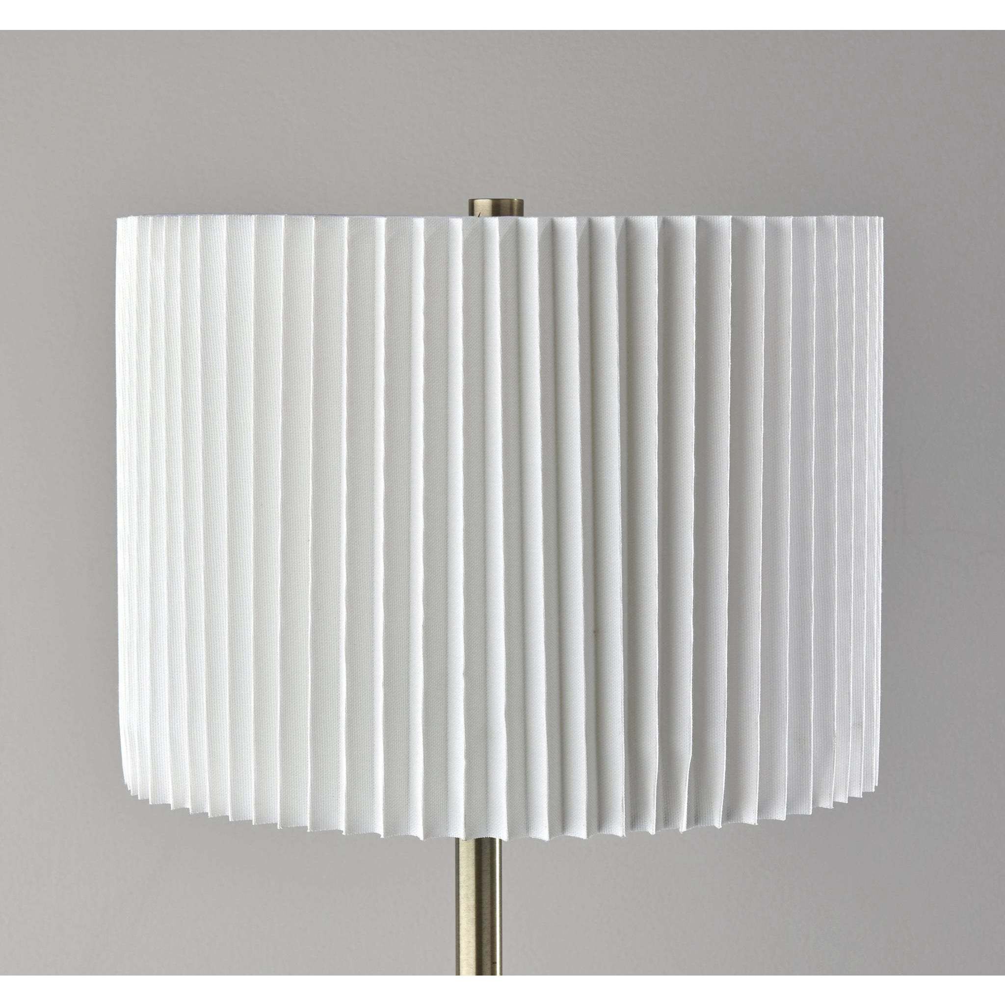 Eli 60 inch 150.00 watt Antique Brass Floor Lamp Portable Light, Simplee Adesso