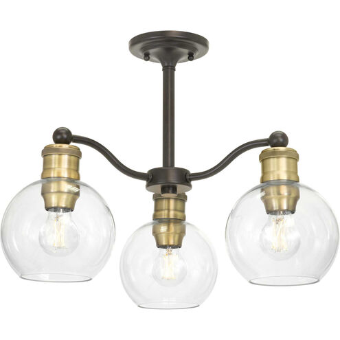 Hansford 3 Light 21 inch Antique Bronze Chandelier Ceiling Light