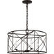 C&M by Chapman & Myers Beatrix 4 Light 22 inch Aged Iron Lantern Pendant Ceiling Light