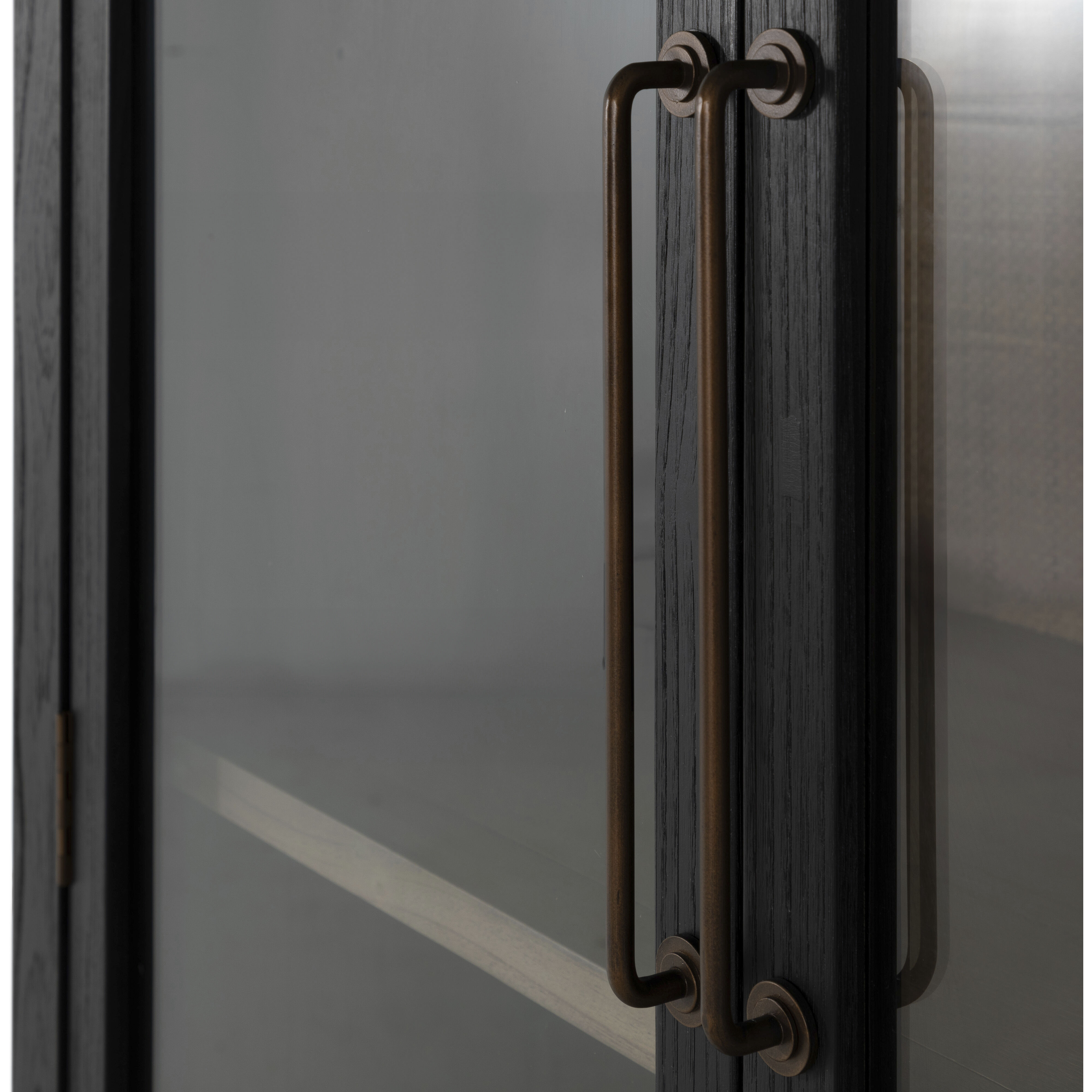Elsa Antique Bronze / Brushed Black / Blonde Natural Cabinet