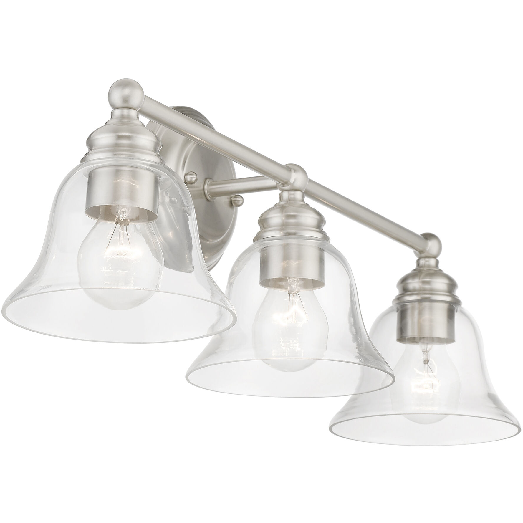 Moreland 3 Light 24 inch Brushed Nickel Vanity Sconce Wall Light